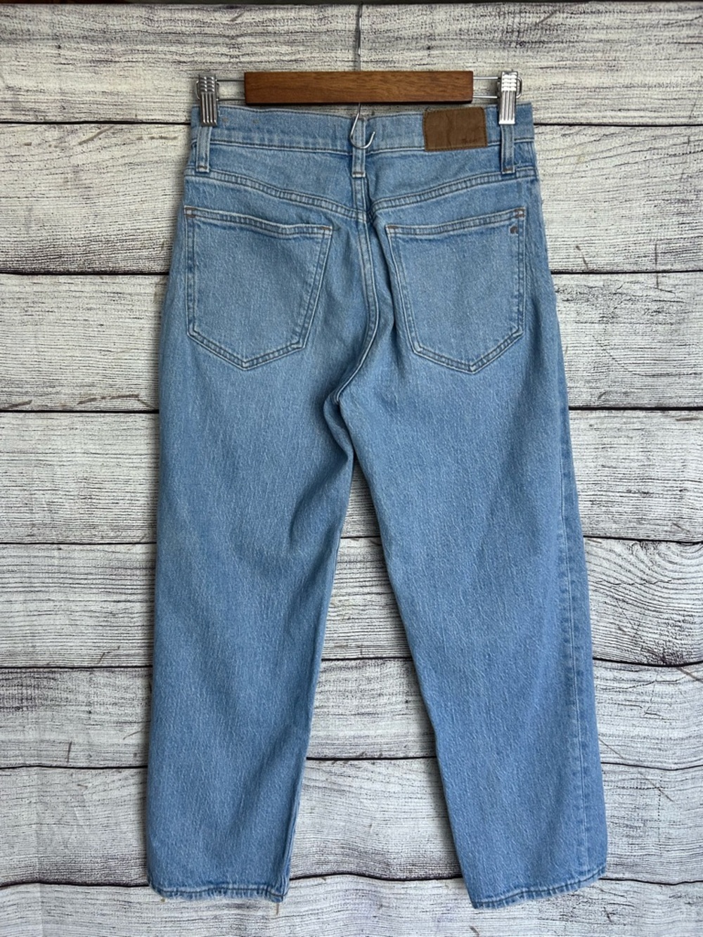 Madewell The Perfect Vintage Straight Jean in Hoye Wash size 26P - Picture 10 of 14